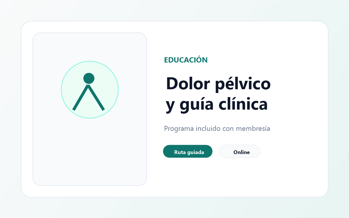 Dolor pélvico y educación terapéutica