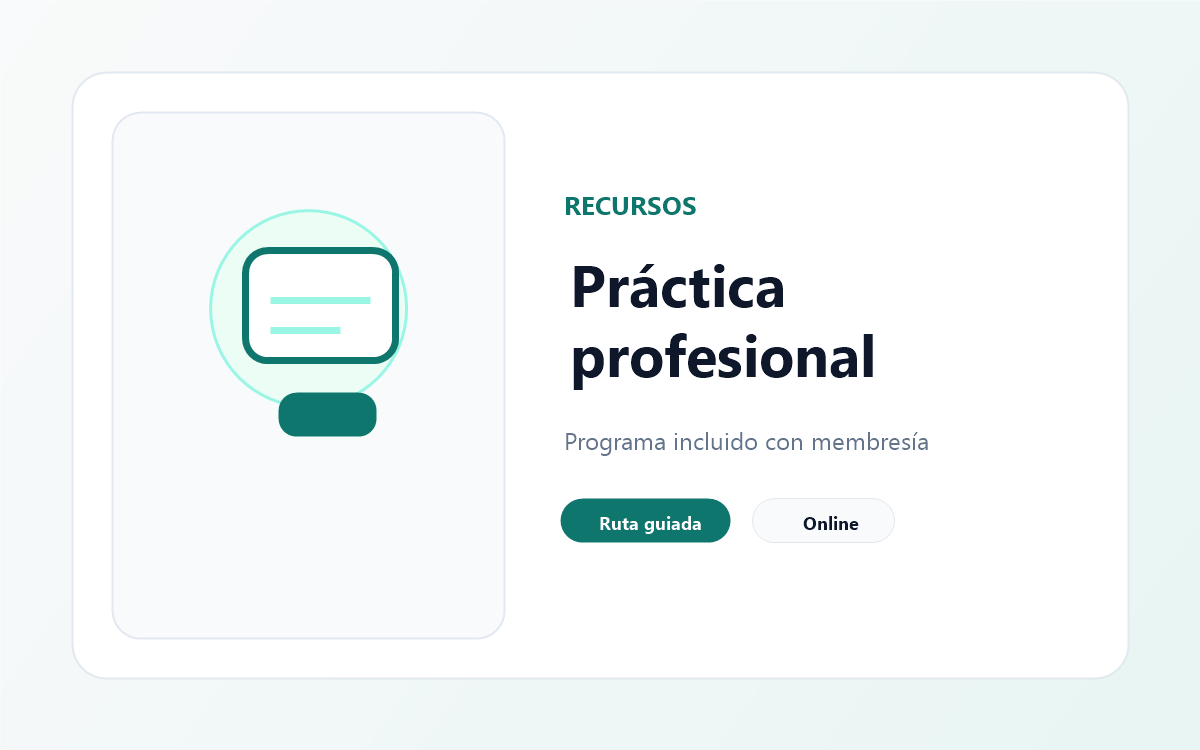 Recursos para la práctica profesional